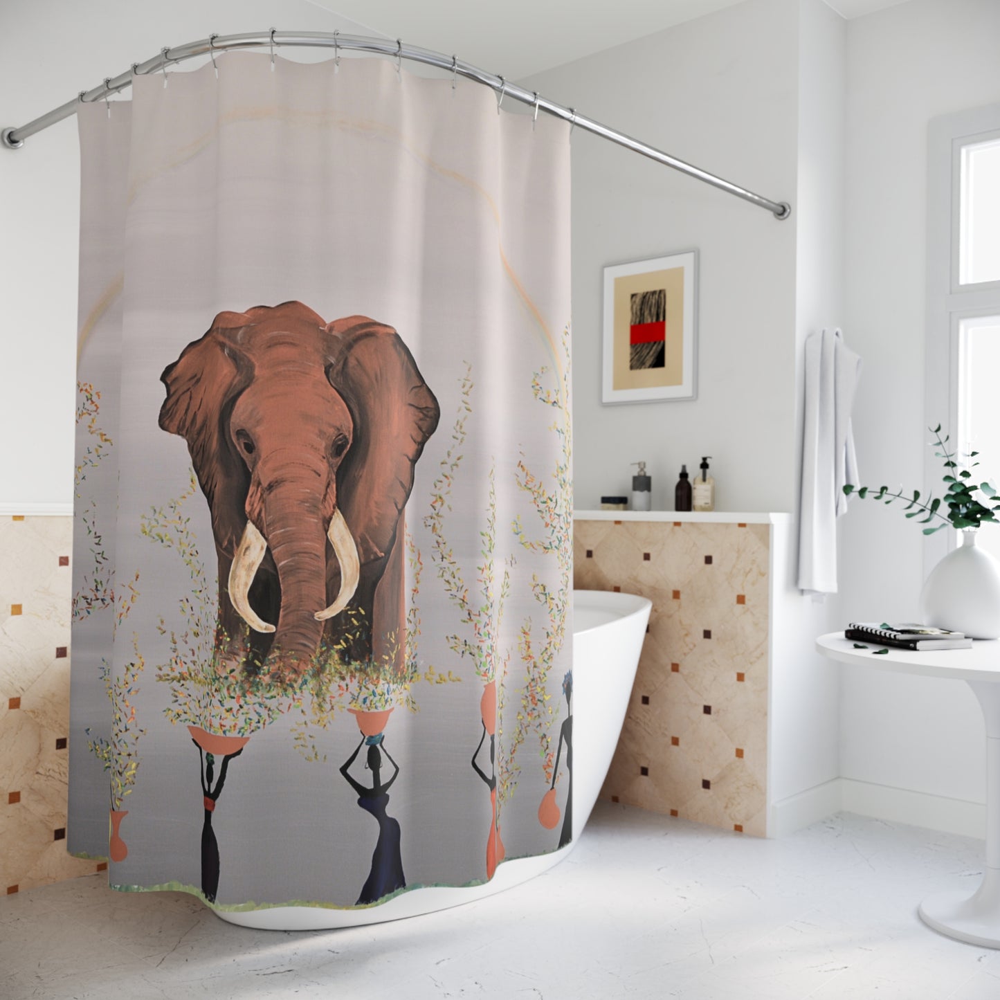Shower Curtain - Tuscan Pride Custom Art Design