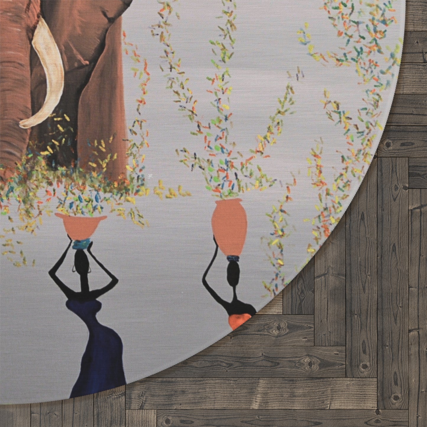 Round Rug - Tuscan Pride Painting - High Quality Area Rug