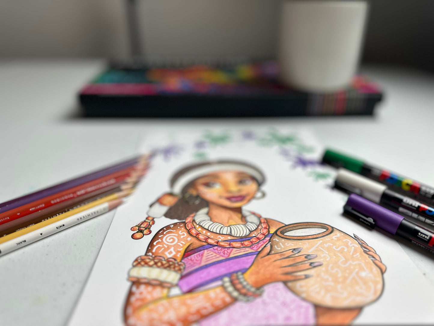 Igbo Bride Coloring Page