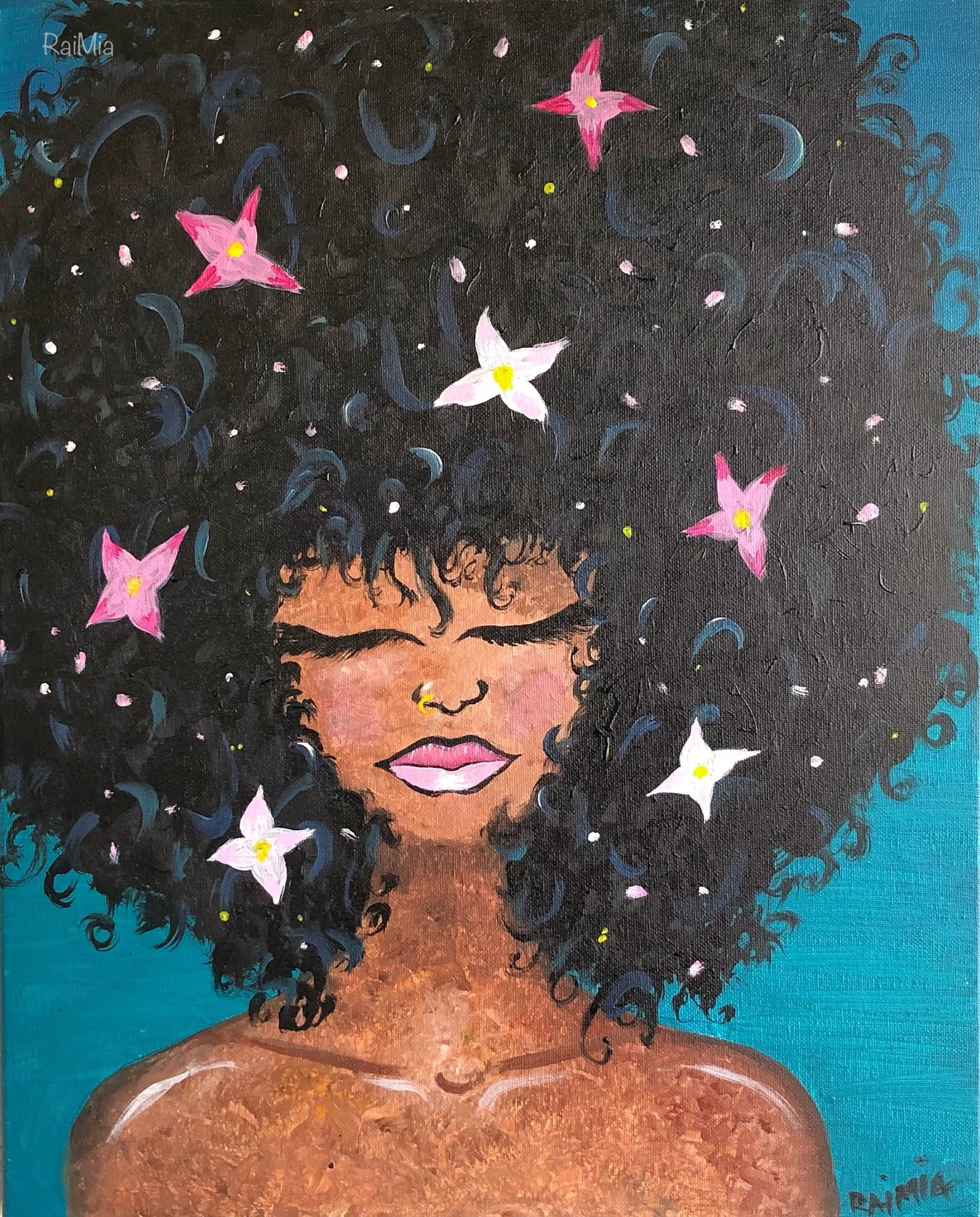 PEACE WITHIN THE LADY | 16x20 | FINE ART PORTRAIT PAINTING