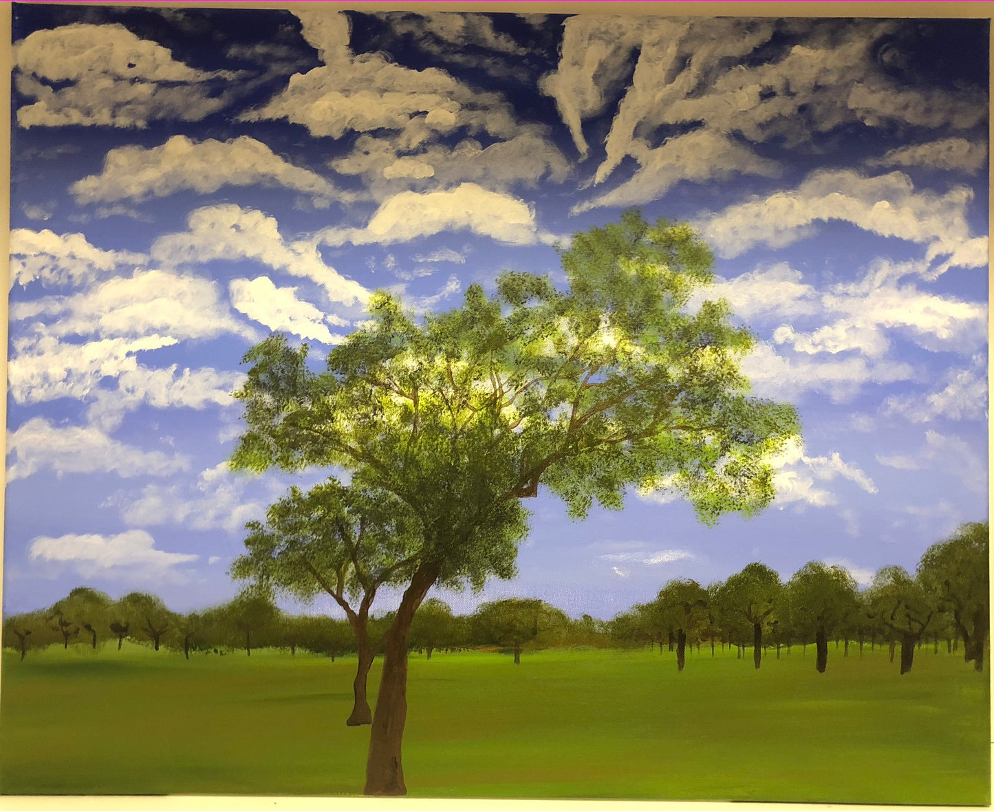 THE FARM | 30X24 | LANDSCAPE PAINTING