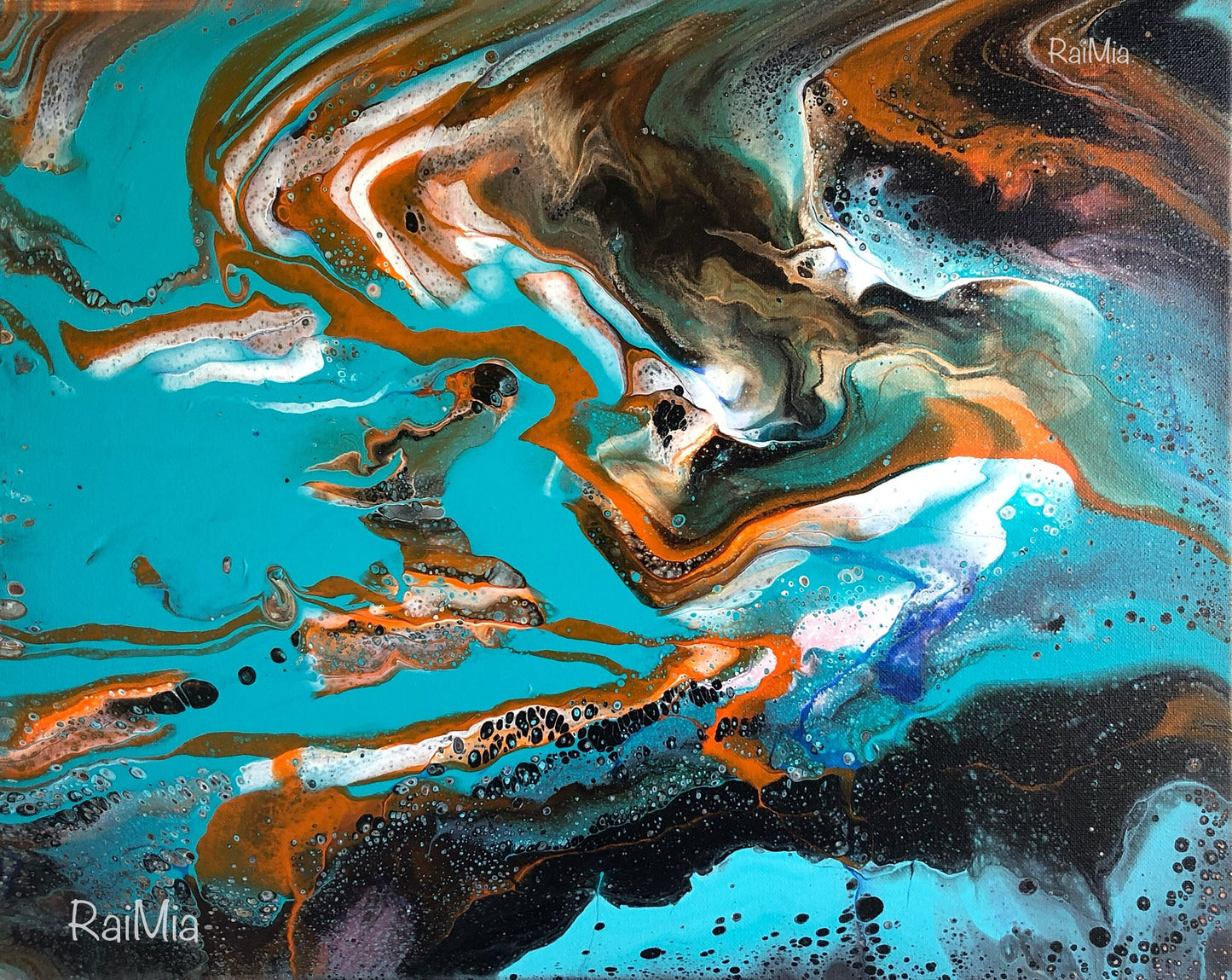 NATURE POUR | 20x16 | ABSTRACT POUR