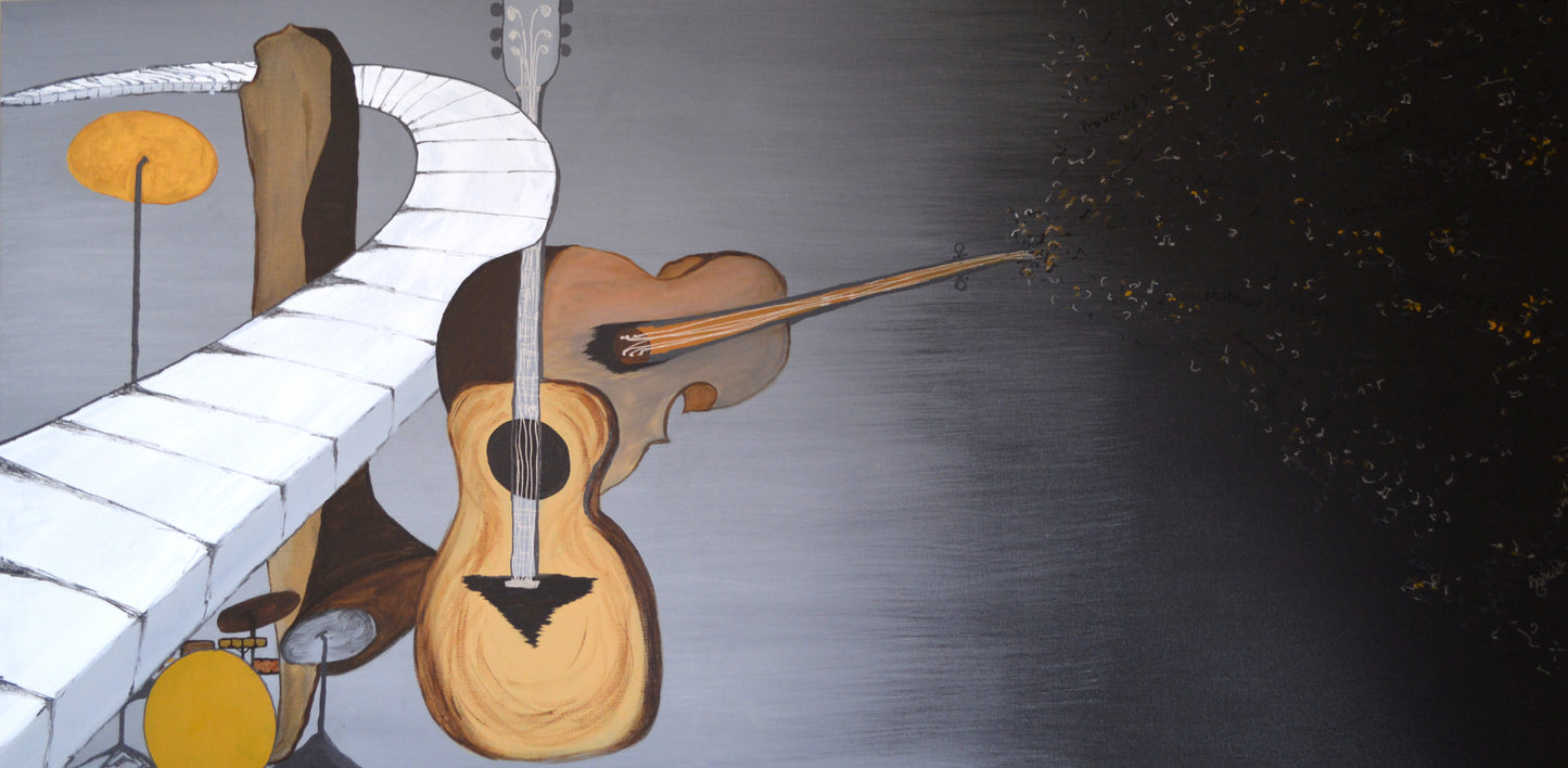 ENDLESS JOY | 48X24 | ABSTRACT PAINTINGS