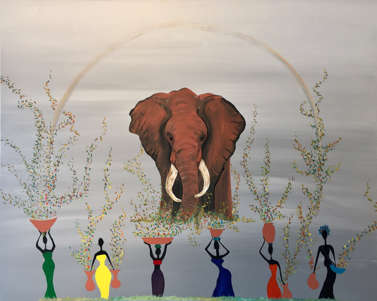 TUSCAN PRIDE | 60X48 | ABSTRACT NATURE PAINTING