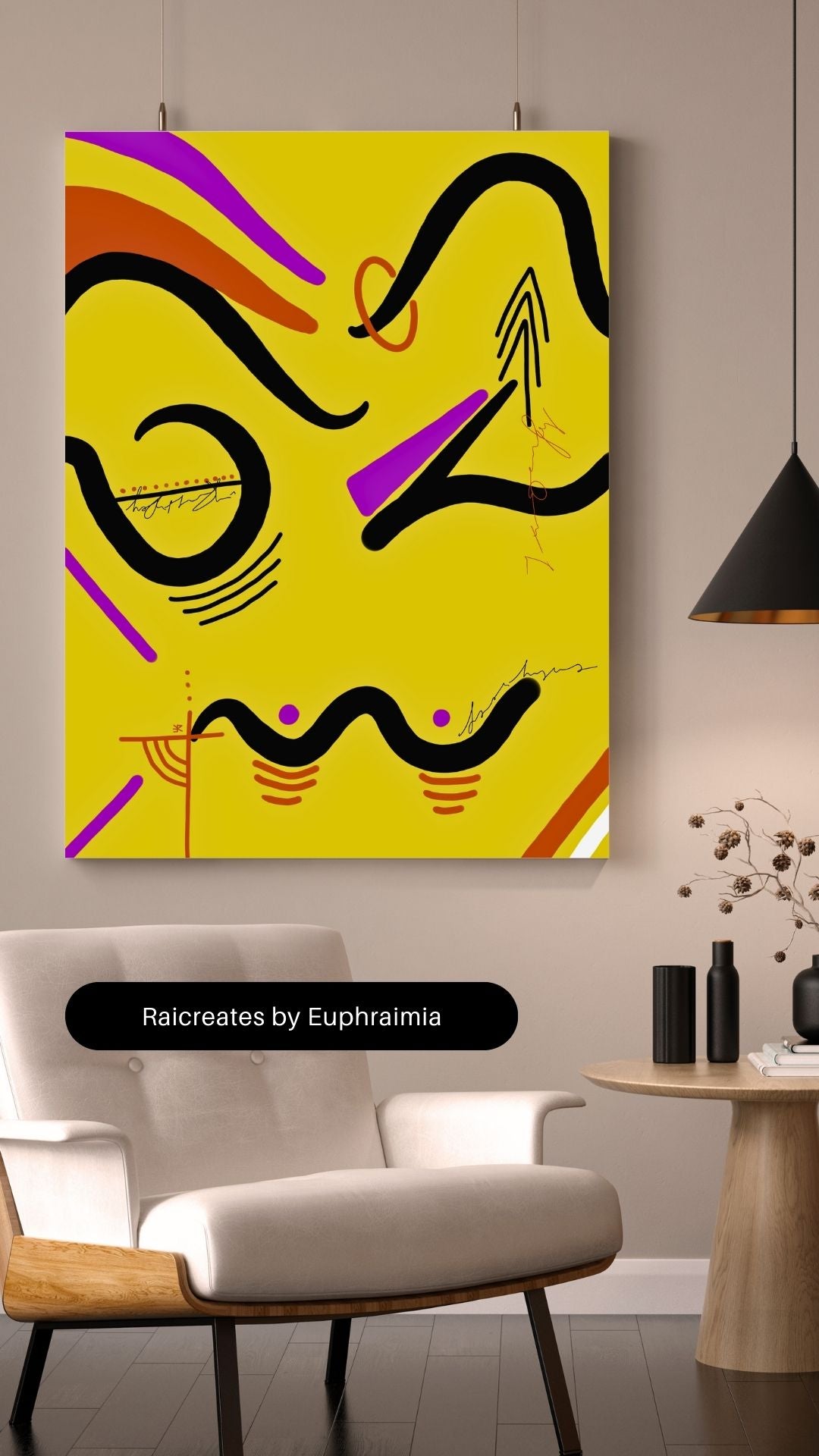 YELLOW FACE | ABSTRACT FINE ART