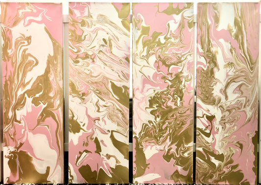 DE LUCHIE | 12X36-EACH | ABSTRACT POUR